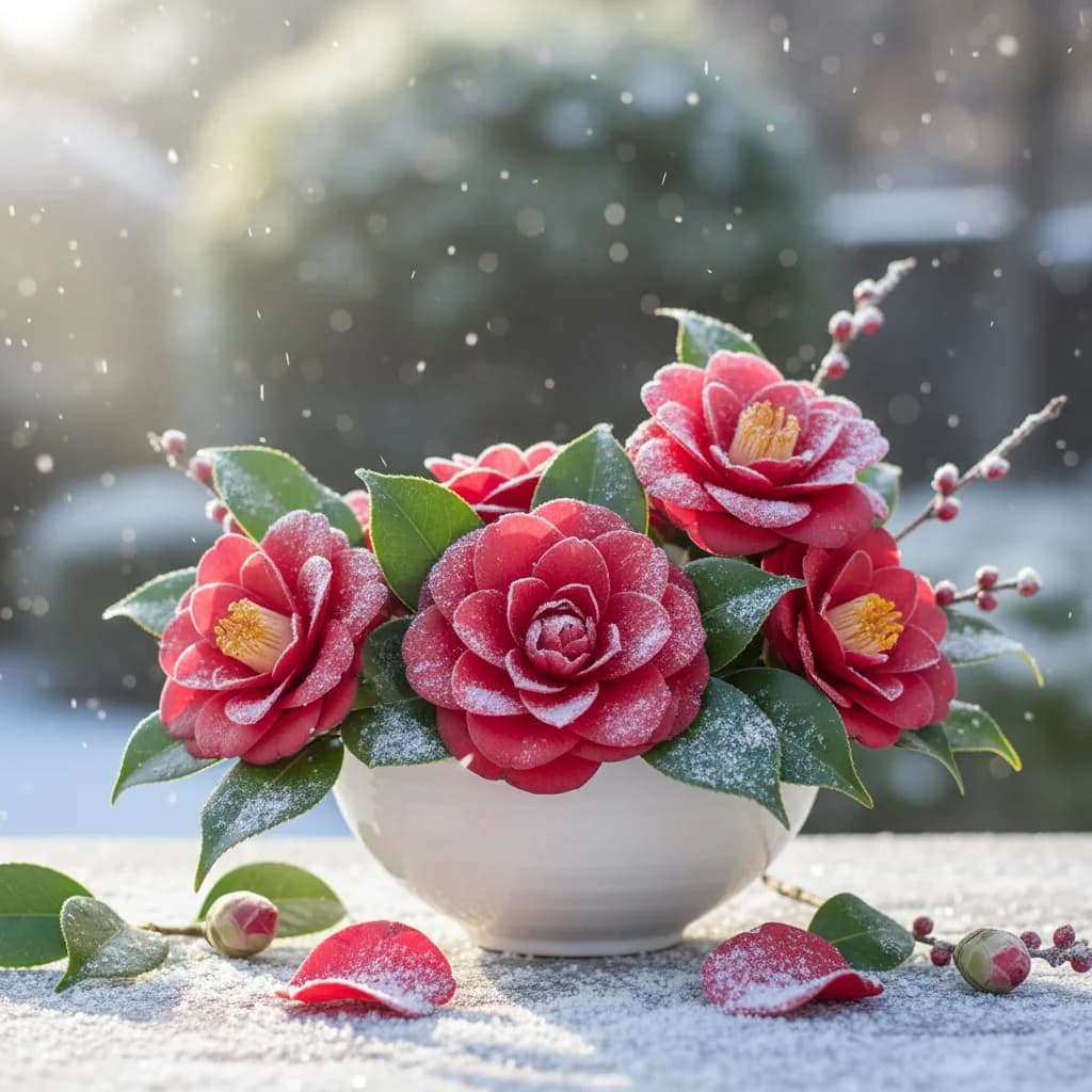 겨울에만 피는 꽃 동백(Camellia), '그 누구보다 당신을 사랑합니다' 꽃말의 유래