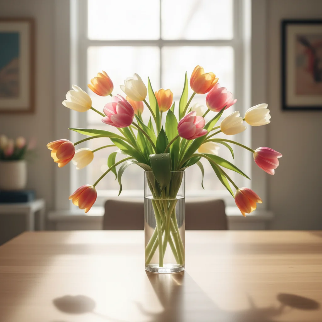 3월의 튤립, 자꾸 휘어진다면? 플로리스트가 알려주는 '튤립' 오래 보는 법