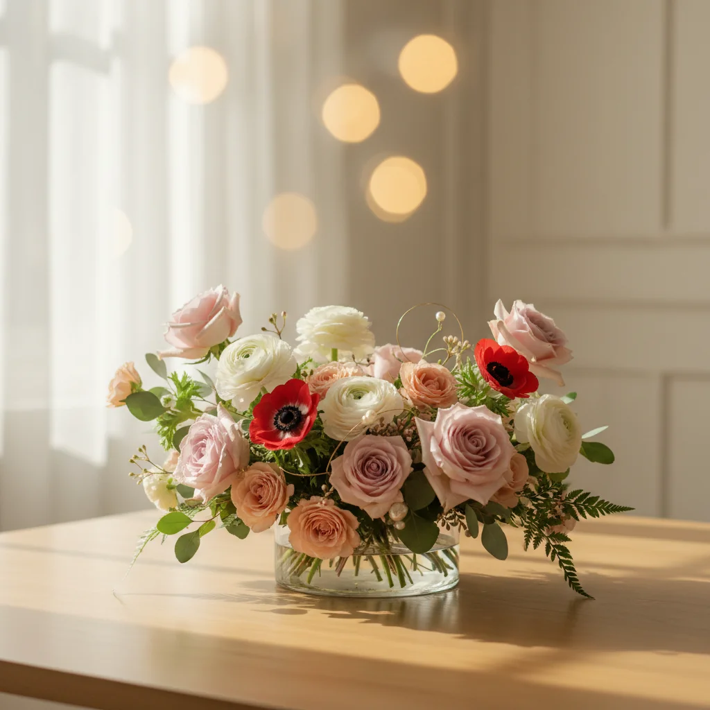 발렌타인데이 D-1, 우리 집을 근사한 와인바처럼! 로맨틱 '테이블 꽃' 연출법