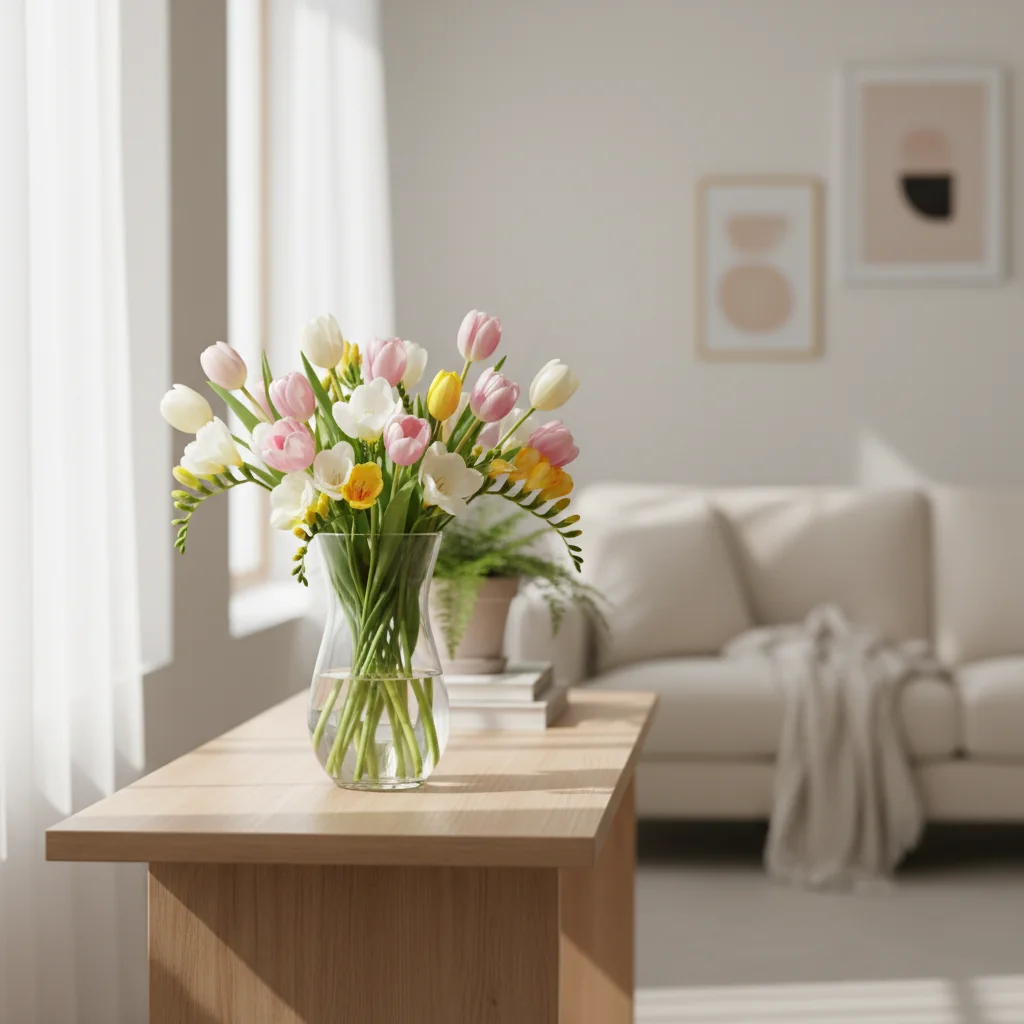 봄맞이 홈 데코: 튤립과 프리지아로 완성하는 감성 플랜테리어