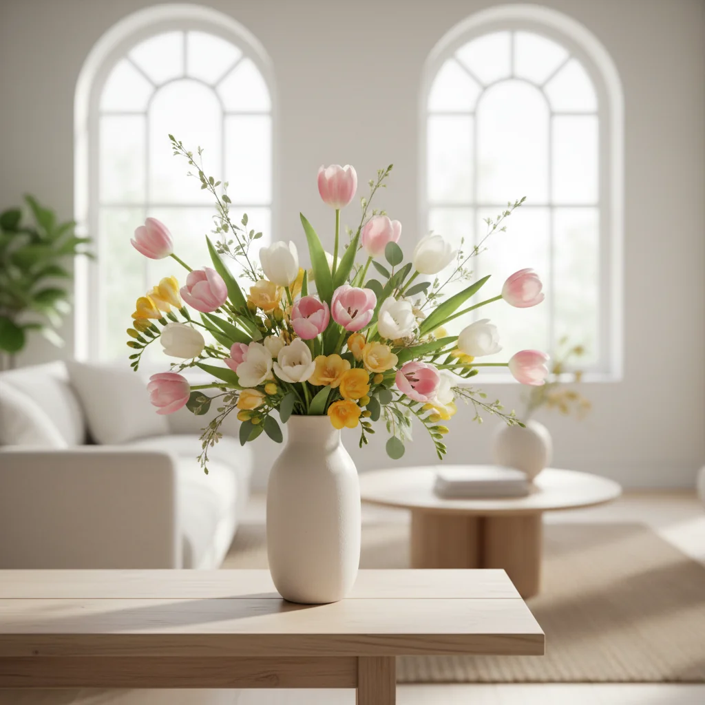 봄꽃 플랜테리어: 튤립과 프리지아로 완성하는 감성 홈 데코