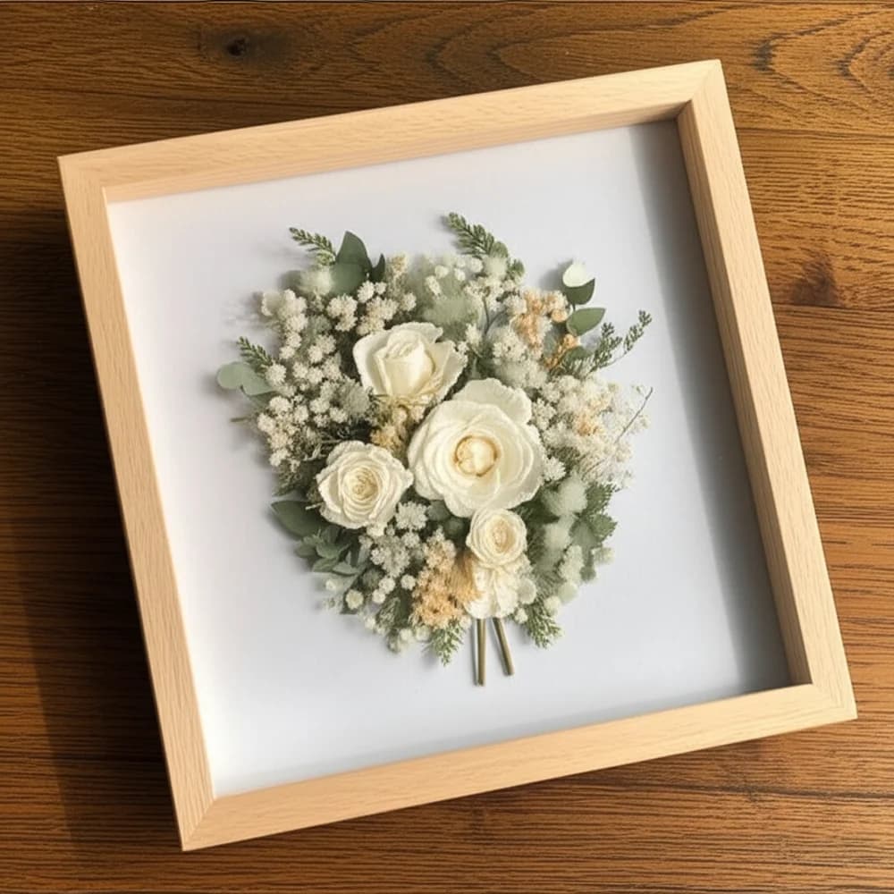 웨딩 부케 압화