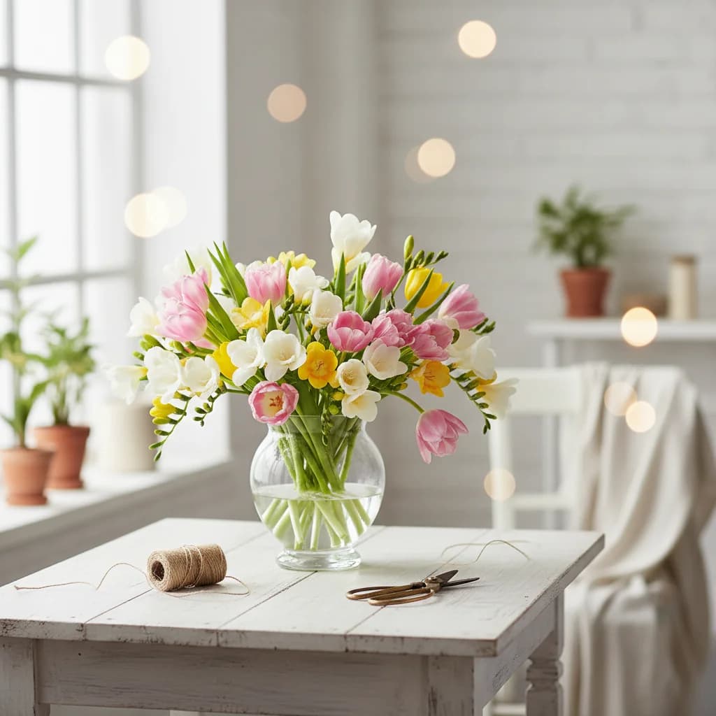 봄을 만지는 시간, 튤립&프리지아 플라워 원데이 클래스 스토리