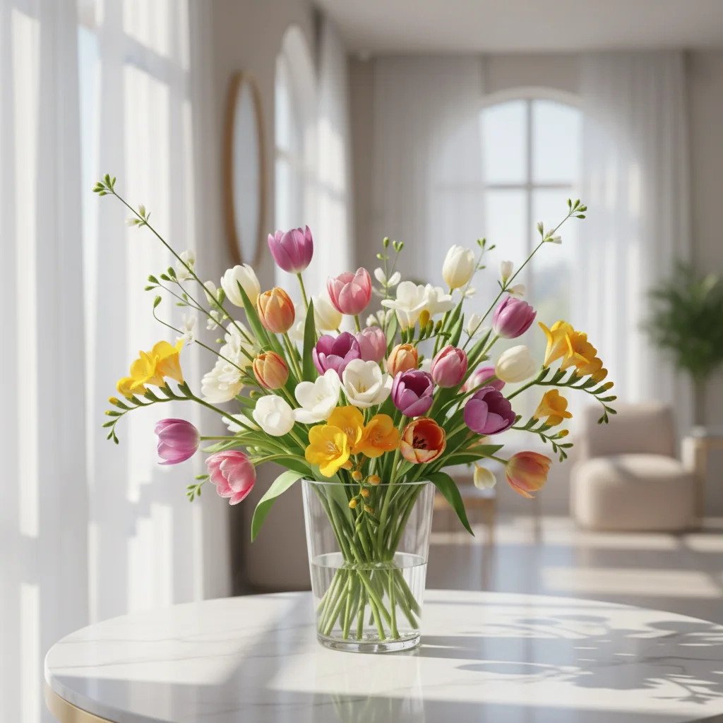 3월 꽃 선물 추천! '응원'의 프리지아 vs '사랑'의 튤립, 당신의 선택은?