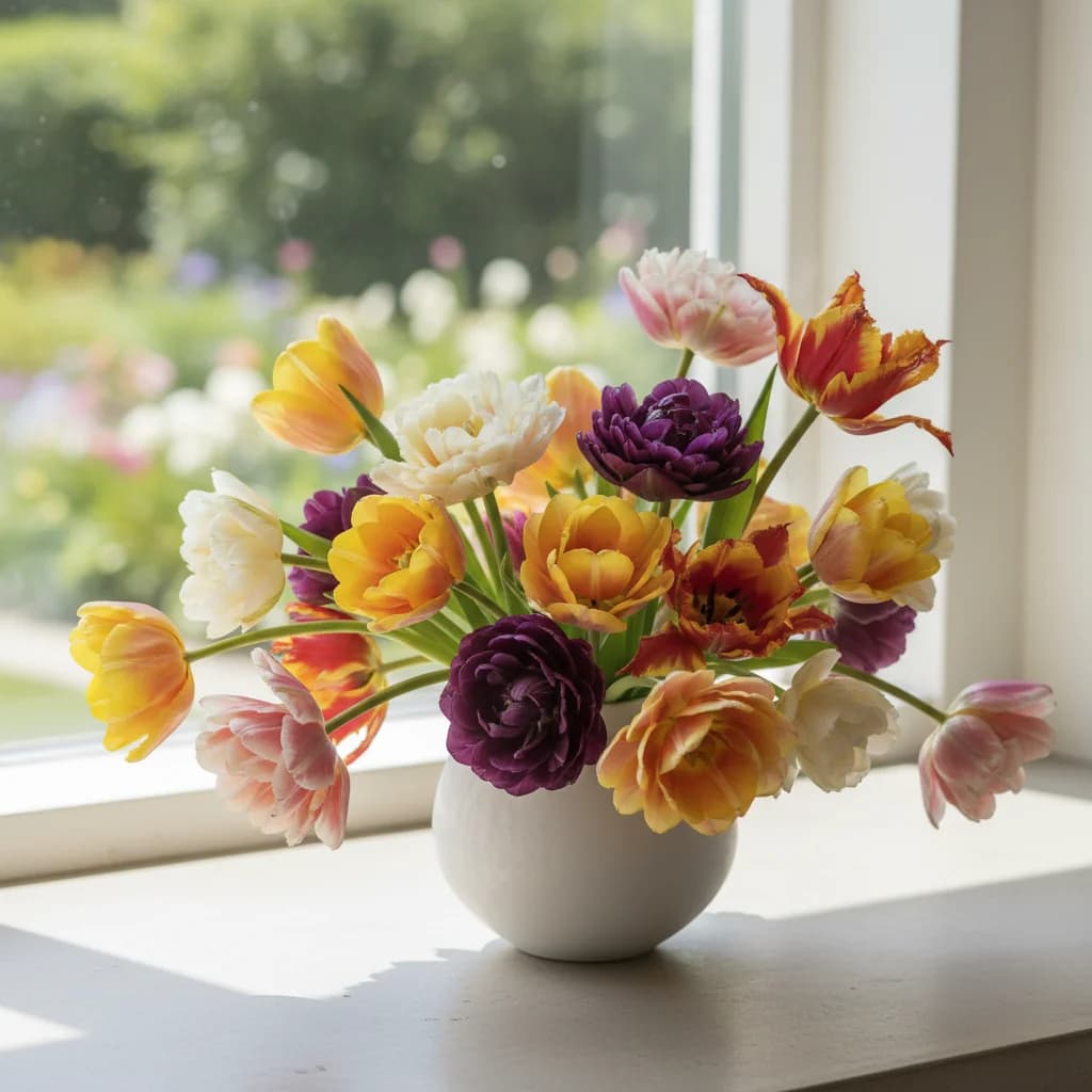 뻔한 봄꽃은 그만! 망고 튤립, 겹튤립 등 요즘 뜨는 이색 튤립 종류