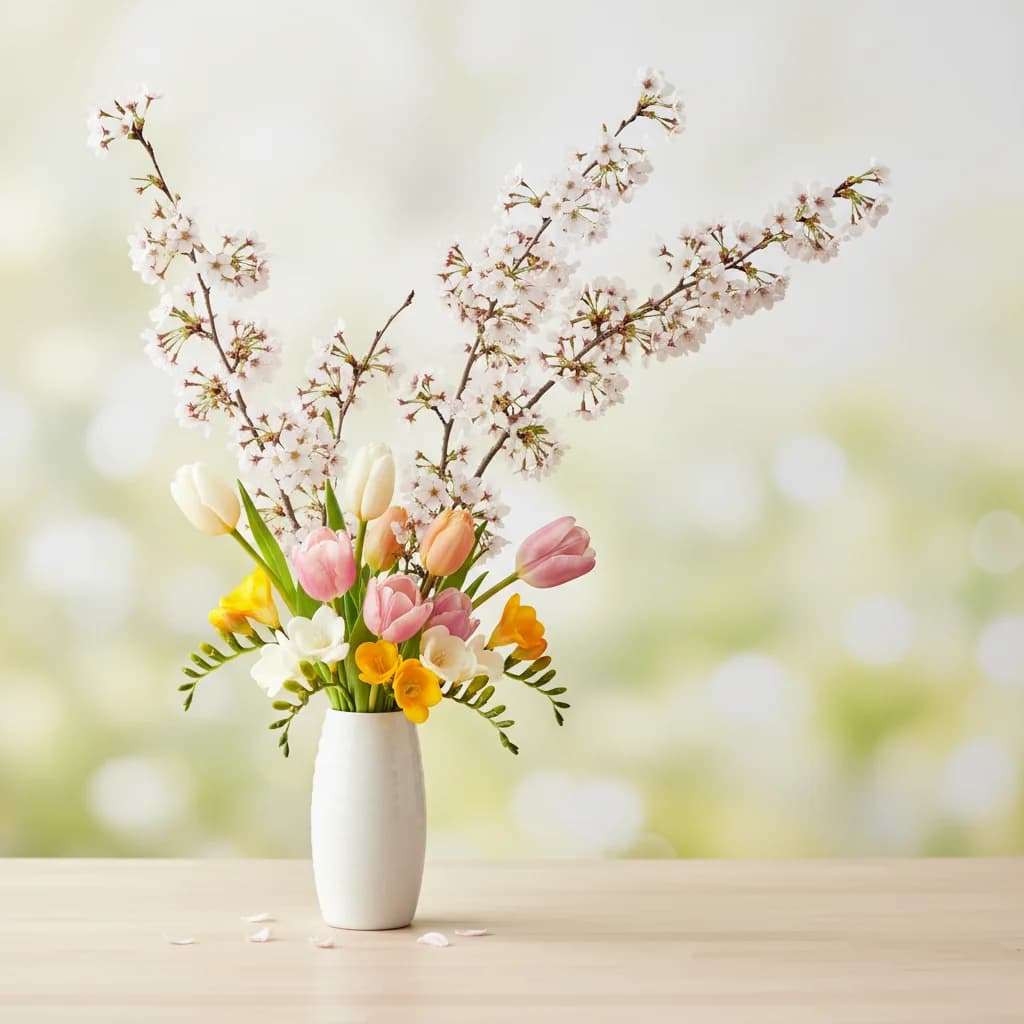 실패 없는 봄꽃 쇼핑! 싱싱한 벚꽃·튤립·프리지아 고르는 꿀팁