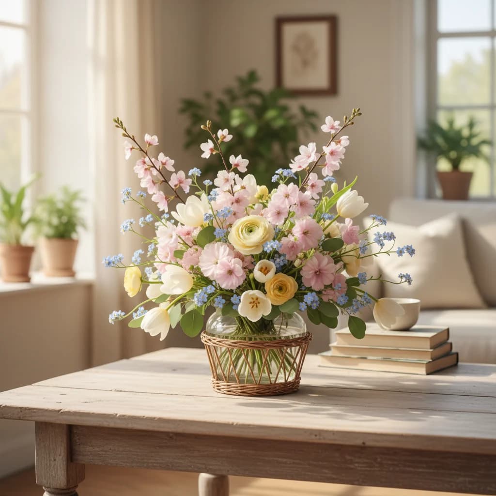 4월 집들이 선물 추천! 센스있는 튤립·프리지아 봄꽃 세트