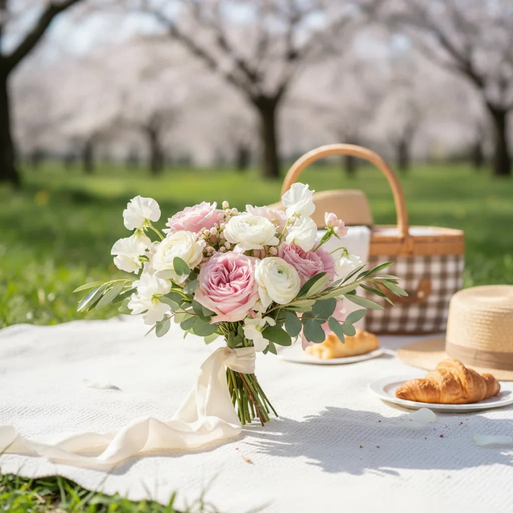 벚꽃 데이트 인생샷 보장! 들고 다니기 편한 봄꽃 미니 꽃다발 추천
