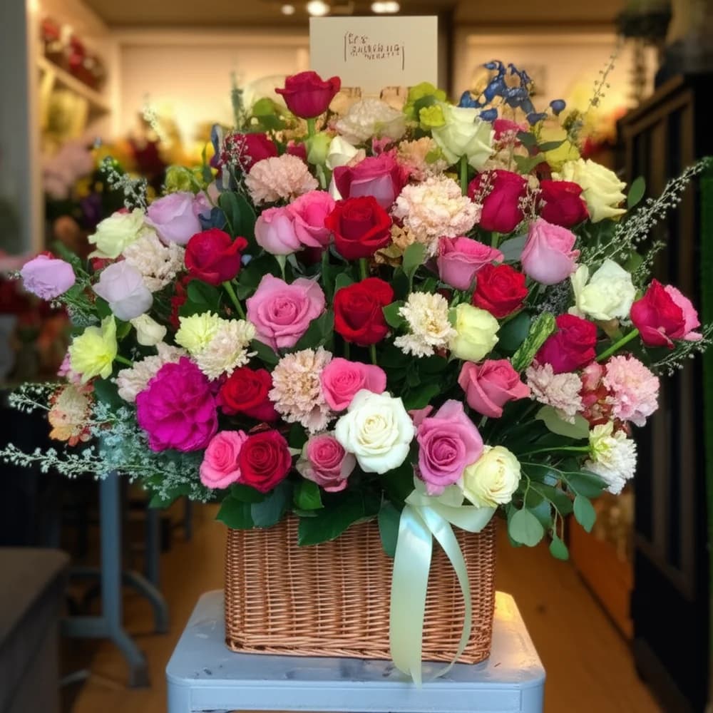 Lesfleur flower arrangement delivered in Seoul